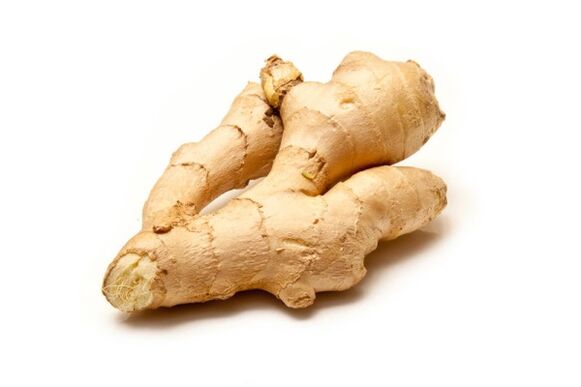 Ginger root - a natural aphrodisiac, a component of penis enlargement gels