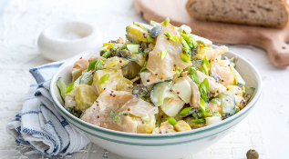 salad with fish and potatoes